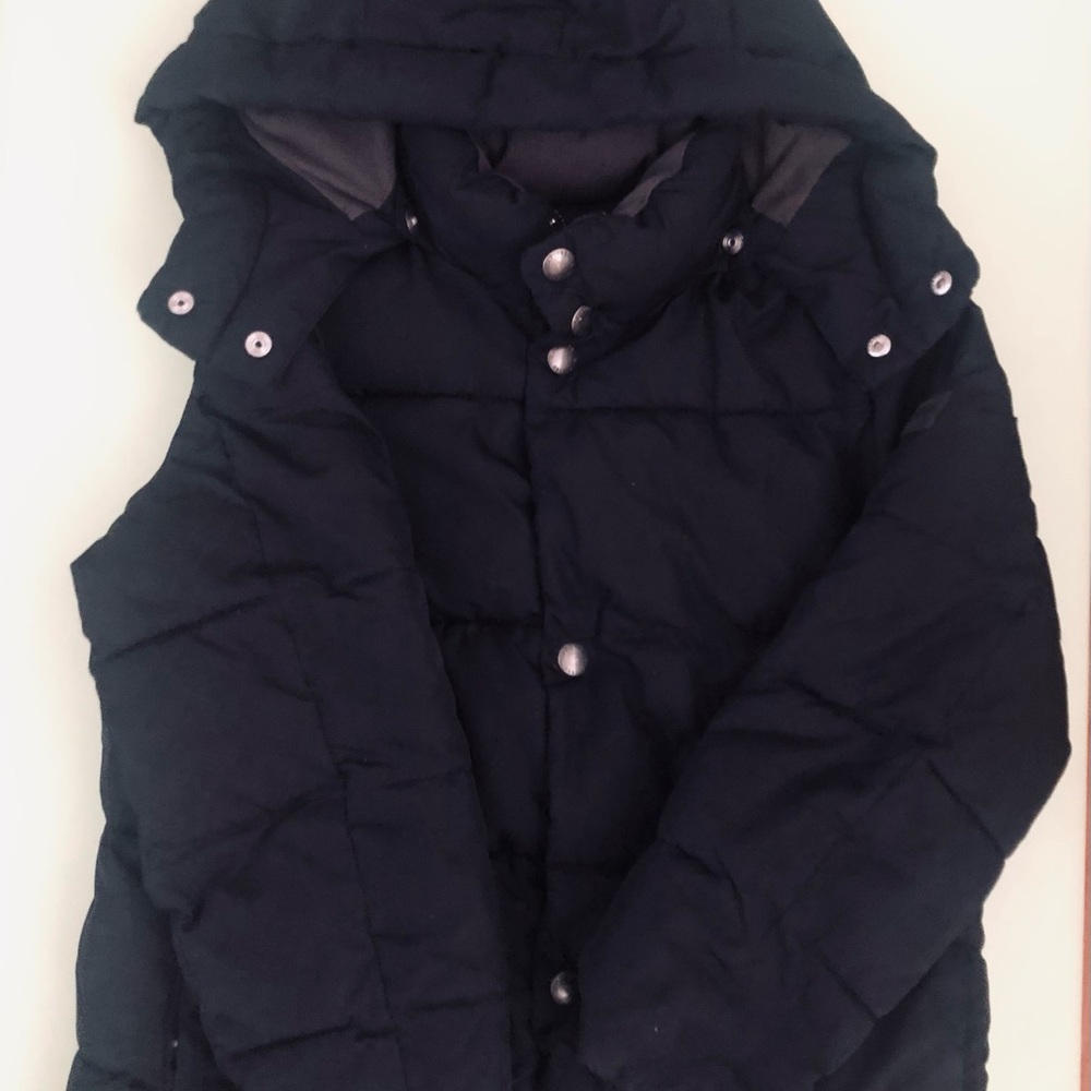 Black Puffer Jacket with Hood